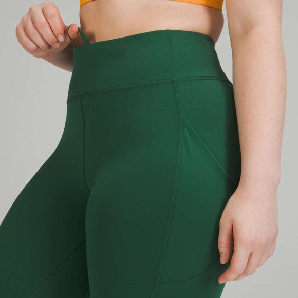 Lululemon Invigorate High-Rise Crop 23" | Size 2 | Everglade Green - Picture 2 of 6
